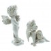 Декоративные фигурки "Ангелочки с сердечками", 2 штуки, высота 7 и 8 см